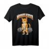 Muskelkater Fitness Gym Katze Kater Bodybuilding T-Shirt – Lustiges Geschenk für Bodybuilder, Fitnesstrainer & Sportbegeisterte zu Weihnachten & Geburtstag