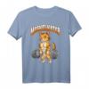 Muskelkater Fitness Gym Katze Kater Bodybuilding T-Shirt – Lustiges Geschenk für Bodybuilder, Fitnesstrainer & Sportbegeisterte zu Weihnachten & Geburtstag