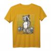 Waschbär Gym Gewichtstraining Deadlift T-Shirt - Lustiges Fitnessstudio-Design für Bodybuilder und Fitnesstrainer