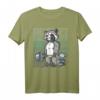 Waschbär Gym Gewichtstraining Deadlift T-Shirt - Lustiges Fitnessstudio-Design für Bodybuilder und Fitnesstrainer