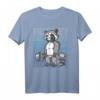 Waschbär Gym Gewichtstraining Deadlift T-Shirt - Lustiges Fitnessstudio-Design für Bodybuilder und Fitnesstrainer