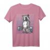Waschbär Gym Gewichtstraining Deadlift T-Shirt - Lustiges Fitnessstudio-Design für Bodybuilder und Fitnesstrainer