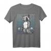 Waschbär Gym Gewichtstraining Deadlift T-Shirt - Lustiges Fitnessstudio-Design für Bodybuilder und Fitnesstrainer