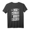 EAT SLEEP GYM REPEAT Fitness Weightlifting Bodybuilder T-Shirt – Motivationsshirt für Kraftsportler, Bodybuilder und Powerlifter