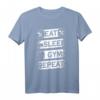 EAT SLEEP GYM REPEAT Fitness Weightlifting Bodybuilder T-Shirt – Motivationsshirt für Kraftsportler, Bodybuilder und Powerlifter