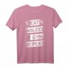 EAT SLEEP GYM REPEAT Fitness Weightlifting Bodybuilder T-Shirt – Motivationsshirt für Kraftsportler, Bodybuilder und Powerlifter