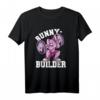 Bunny Builder Bodybuilder Shirt für Kraftsport & Gewichtheber – Motivationsshirt für Muskelaufbau und Fitness