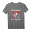 Dein Training Ist Mein Aufwärmprogramm - Lustiges Bodybuilder T-Shirt für Kraftsportler & Fitness-Enthusiasten