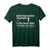 Definition von Sporttrainern Bodybuilding T-Shirt – Motivationsshirt für Trainer, Fans, Jungen und Mädchen im Bodybuilding