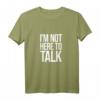 I’M NOT HERE TO TALK X Fitness Pumper Workout Training Fun Tank Top – Motivationsshirt für Sportfreaks, Bodybuilder & Fitnessliebhaber