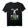 Herren Fitness-Workout T-Shirt mit Spruch Schmerzmodus – Ideal für Bodybuilding, Krafttraining und Fitnessstudio