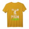 Herren Fitness-Workout T-Shirt mit Spruch Schmerzmodus – Ideal für Bodybuilding, Krafttraining und Fitnessstudio