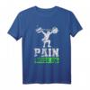 Herren Fitness-Workout T-Shirt mit Spruch Schmerzmodus – Ideal für Bodybuilding, Krafttraining und Fitnessstudio