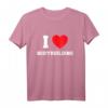 I Love Bodybuilding T-Shirt – Klassisch geschnittenes Fitnessshirt mit doppeltem Saum für Kraft- und Muskeltraining