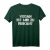 Vegan Ist Mir Zu Riskant HapMonkey Kraftsport T-Shirt – Humorvolles Fitness Outfit für Vegane Kraftsportler und Trainer