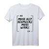 Muss Net Schmecke Muss Wirke Bodybuilding Gym Fitness Pumper T-Shirt – Lustiges Motivationsshirt für Bodybuilder und Fitnessfans