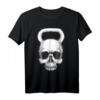 Kettlebell Totenkopf Gewichthebergerät Bodybuilding T-Shirt – Cooles Workout und Halloween Design für Kraftsportler