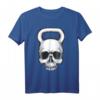 Kettlebell Totenkopf Gewichthebergerät Bodybuilding T-Shirt – Cooles Workout und Halloween Design für Kraftsportler