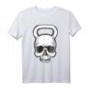 Kettlebell Totenkopf Gewichthebergerät Bodybuilding T-Shirt – Cooles Workout und Halloween Design für Kraftsportler