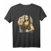 Strong Mona Lisa Leonardo Da Vinci Bodybuilding T-Shirt – Lustiges Fitness Geschenk für Männer, Frauen & Kinder zum Geburtstag, Weihnachten & Ostern
