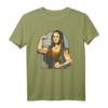 Strong Mona Lisa Leonardo Da Vinci Bodybuilding T-Shirt – Lustiges Fitness Geschenk für Männer, Frauen & Kinder zum Geburtstag, Weihnachten & Ostern