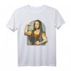 Strong Mona Lisa Leonardo Da Vinci Bodybuilding T-Shirt – Lustiges Fitness Geschenk für Männer, Frauen & Kinder zum Geburtstag, Weihnachten & Ostern