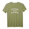 Stronger than Yesterday Excuses Bodybuilder T-Shirt – Motivierende Fitnessstudio Kleidung für Kraftsportler, Powerlifter & Muskelaufbauer