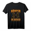 Lustiges Bodybuilding Kraftsport Muskelaufbau T-Shirt – Witziges Geschenk für Fitnessfreaks, Sportler & Freunde zum Geburtstag oder Weihnachten