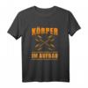 Lustiges Bodybuilding Kraftsport Muskelaufbau T-Shirt – Witziges Geschenk für Fitnessfreaks, Sportler & Freunde zum Geburtstag oder Weihnachten