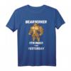 Bearserker Bodybuilding-Teddybär T-Shirt - Motivationskleidung für Kraftsport & Fitness, Stark wie gestern