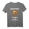 Bearserker Bodybuilding-Teddybär T-Shirt - Motivationskleidung für Kraftsport & Fitness, Stark wie gestern