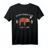Faultier Fitness Club T-Shirt - Lustiges Workout Motivation Geschenk für Kraftsportler, Bodybuilder & Sportfans zu Weihnachten & Geburtstag