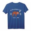 Faultier Fitness Club T-Shirt - Lustiges Workout Motivation Geschenk für Kraftsportler, Bodybuilder & Sportfans zu Weihnachten & Geburtstag