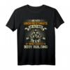 Never Underestimate an Old Man Bodybuilding Gewichtheben T-Shirt – Motivationsshirt für Senioren und Kraftsportler