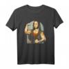 Lifting Mona Lisa - Fitness Bodybuilding T-Shirt für Muskelaufbau, Krafttraining & Spaß im Gym