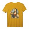 Lifting Mona Lisa - Fitness Bodybuilding T-Shirt für Muskelaufbau, Krafttraining & Spaß im Gym