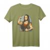 Lifting Mona Lisa - Fitness Bodybuilding T-Shirt für Muskelaufbau, Krafttraining & Spaß im Gym