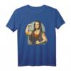 Lifting Mona Lisa - Fitness Bodybuilding T-Shirt für Muskelaufbau, Krafttraining & Spaß im Gym