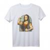 Lifting Mona Lisa - Fitness Bodybuilding T-Shirt für Muskelaufbau, Krafttraining & Spaß im Gym