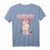 Flexolotl Bodybuilding Fitness Gym T-Shirt – Lustiges Motiv für Bodybuilder, Fitnesstrainer & Fitnessliebhaber