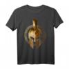 Golden Spartan Helm Fitness T-Shirt – Gladiator Gym Symbol für Bodybuilding & Krafttraining, perfektes Geschenk für Fitness-Enthusiasten