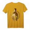 Golden Spartan Helm Fitness T-Shirt – Gladiator Gym Symbol für Bodybuilding & Krafttraining, perfektes Geschenk für Fitness-Enthusiasten