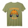 Kürbis Iron Swole Halloween Gym T-Shirt – Lustiges Workout-Shirt für Bodybuilding, Powerlifting & Kettlebell-Training zu Halloween