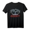 Iron Addicts Bodybuilding Workout T-Shirt – Motivierende Fitness-Mode für Kraftsportler und Muskelaufbauer
