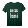 T-Shirt zum Trainieren - No Pain Not Gain, Shut Up and Train Motivationsshirt für Sport & Geschenke
