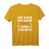 T-Shirt zum Trainieren - No Pain Not Gain, Shut Up and Train Motivationsshirt für Sport & Geschenke