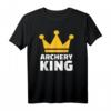 Bogenschießen König T-Shirt mit Krone – Für Meister, Sieger und begeisterte Bogenschützen