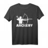 Bogenschießen T-Shirt mit Bogenschütze Motiv & Archery Spruch – Klassisch geschnitten, doppelt genähter Saum, Perfekt für Bogenschützen & Fans