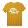 Keep Calm Archery Bogenschießen T-Shirt – Perfektes Geschenk für Bogenschützen, Schießsportler und Vereinsmitglieder