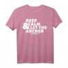 Keep Calm Archery Bogenschießen T-Shirt – Perfektes Geschenk für Bogenschützen, Schießsportler und Vereinsmitglieder